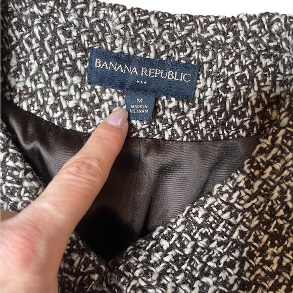 Banana Republic 100% Wool Tweed Blazer Jacket - Picture 14 of 16